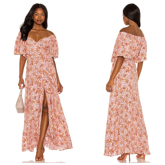 L*Space Pamela Cover-up Maxi Wrap Dress - Picture 1 of 10